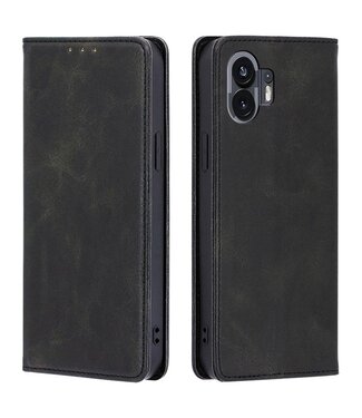 SoFetch Zwart Magnetisch Bookcase Hoesje Nothing Phone (2)
