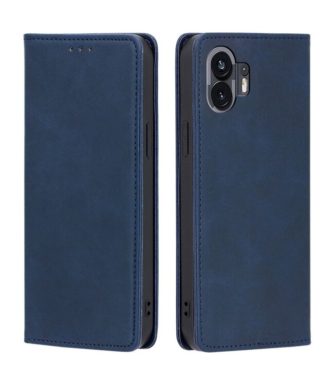 SoFetch SoFetch Saffierblauw Magnetisch Bookcase Hoesje voor de Nothing Phone (2)