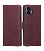 SoFetch SoFetch Bordeaux Rood RFID Zakelijk Bookcase Hoesje voor de Nothing Phone (2)