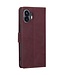 SoFetch SoFetch Bordeaux Rood RFID Zakelijk Bookcase Hoesje voor de Nothing Phone (2)