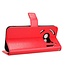SoFetch Rood Glad Bookcase Hoesje met Polsbandje voor de Nothing Phone (2a)