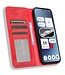 SoFetch Rood Magnetisch Retrostijl Bookcase Hoesje voor de Nothing Phone (2a)