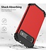 L-Style Zwart / Rood Valbestendig Hybride Hoesje voor de Google Pixel 8a