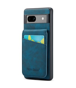 Fierre Shan Blauw RFID Houder Backcover Hoesje Google Pixel 8a