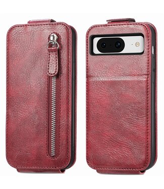 SoFetch Rood Stijlvol Flipcase Hoesje Google Pixel 8a