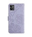 SoFetch Lichtpaars Bloem Vlinder Bookcase Hoesje voor de Motorola G32