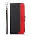 Khazneh Zwart RFID Litchee Bookcase Hoesje voor de Motorola G32