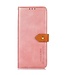 Khazneh Roze Magnetisch Knopen Bookcase Hoesje voor de Motorola G32