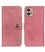 Khazneh Roze Knopen Bookcase Hoesje voor de Motorola G32