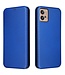 SoFetch Blauw Carbontextuur Bookcase Hoesje voor de Motorola G32