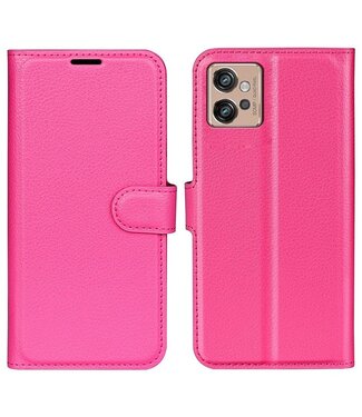 SoFetch Roze Litchee Bookcase Hoesje Motorola G32