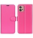 SoFetch Roze Litchee Bookcase Hoesje voor de Motorola G32