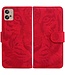 SoFetch Rood Tijger Bookcase Hoesje voor de Motorola G32