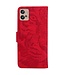 SoFetch Rood Tijger Bookcase Hoesje voor de Motorola G32