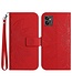 SoFetch Rood Zonnebloem Bookcase Hoesje voor de Motorola G32