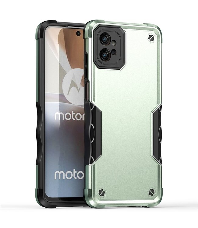 SoFetch Groen Valbestendig Bumper Hoesje voor de Motorola G32