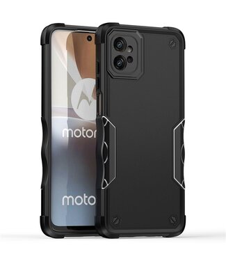 SoFetch Zwart Valbestendig Bumper Hoesje Motorola G32