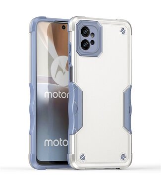 SoFetch Wit Valbestendig Bumper Hoesje Motorola G32