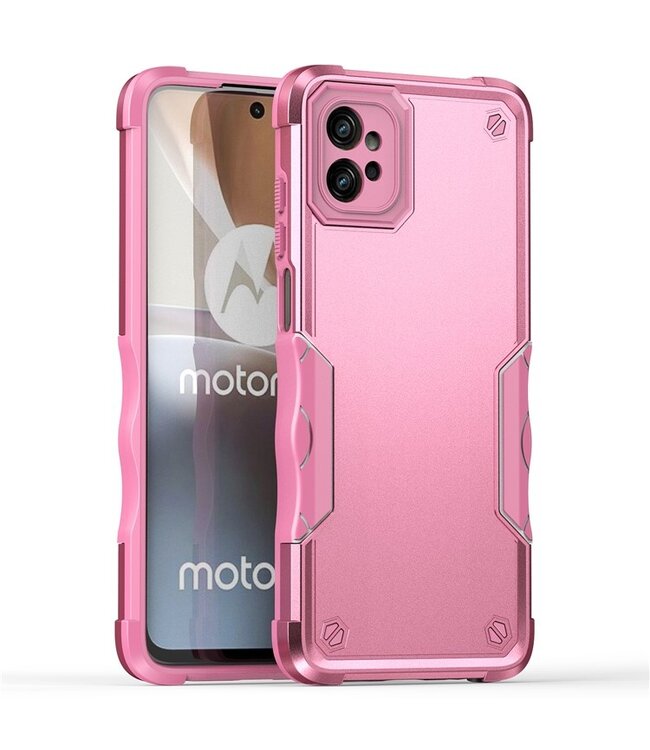 SoFetch Roze Valbestendig Bumper Hoesje voor de Motorola G32