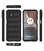 SoFetch Donkerblauw Krasbestendig Raster TPU Hoesje voor de Motorola G32