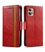 CASENEO Rood RFID Zakelijk Bookcase Hoesje voor de Motorola G32