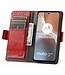 CASENEO Rood RFID Zakelijk Bookcase Hoesje voor de Motorola G32