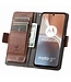 CASENEO Donkerbruin RFID Zakelijk Bookcase Hoesje voor de Motorola G32