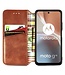 SoFetch Bruin Magnetisch Ruiten Bookcase Hoesje voor de Motorola G32