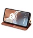SoFetch Bruin Magnetisch Ruiten Bookcase Hoesje voor de Motorola G32