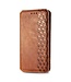 SoFetch Bruin Magnetisch Ruiten Bookcase Hoesje voor de Motorola G32