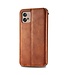 SoFetch Bruin Magnetisch Ruiten Bookcase Hoesje voor de Motorola G32