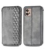 SoFetch Grijs Magnetisch Ruiten Bookcase Hoesje voor de Motorola G32