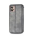 SoFetch Grijs Magnetisch Ruiten Bookcase Hoesje voor de Motorola G32