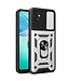 SoFetch Zilver Lensbescherming Houder Hybride Hoesje voor de Motorola G32