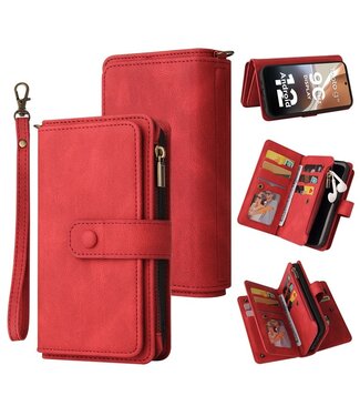 SoFetch Rood Modern Wallet Hoesje Motorola G32