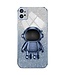 SoFetch Blauw Houder Astronaut Hybride Hoesje voor de Motorola G32