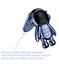 SoFetch Blauw Houder Astronaut Hybride Hoesje voor de Motorola G32