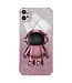 SoFetch Roze Houder Astronaut Hybride Hoesje voor de Motorola G32