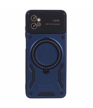 SoFetch Blauw MagSafe Ring Houder Hybride Hoesje Motorola G32