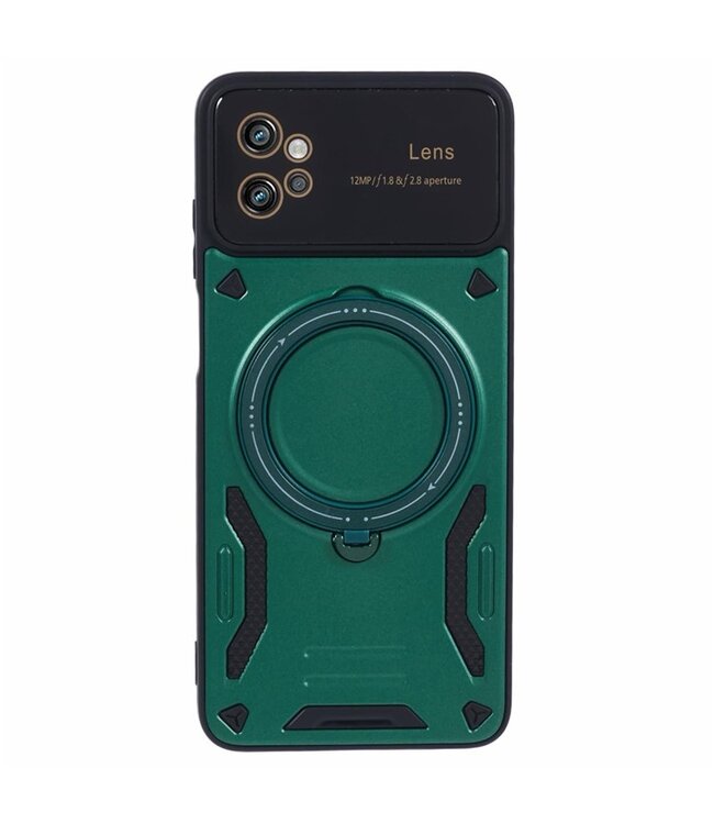 SoFetch Groen MagSafe Ring Houder Hybride Hoesje voor de Motorola G32