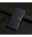 SoFetch Blauw Nappa Textuur Bookcase Hoesje voor de Motorola G53