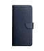 SoFetch Blauw Nappa Textuur Bookcase Hoesje voor de Motorola G53