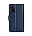 SoFetch Blauw Modern Bookcase Hoesje voor de Motorola G53