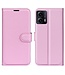 SoFetch Roze Litchee Bookcase Hoesje voor de Motorola G53