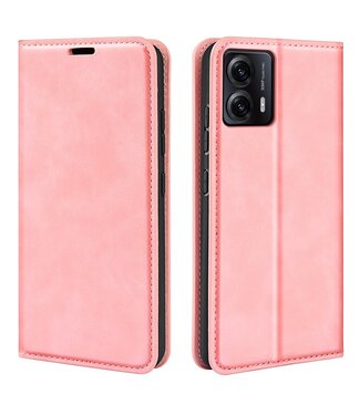 SoFetch Roze Magnetisch Zacht Bookcase Hoesje Motorola G53