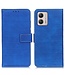 SoFetch Blauw Krokodillen Bookcase Hoesje voor de Motorola G53