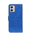 SoFetch Blauw Krokodillen Bookcase Hoesje voor de Motorola G53