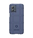 SoFetch Blauw Raster TPU Hoesje voor de Motorola G53