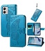 SoFetch Blauw Vlinder Bookcase Hoesje met Polsbandje voor de Motorola G53