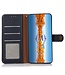 Khazneh Blauw RFID Drukknoop Bookcase Hoesje voor de Motorola G53